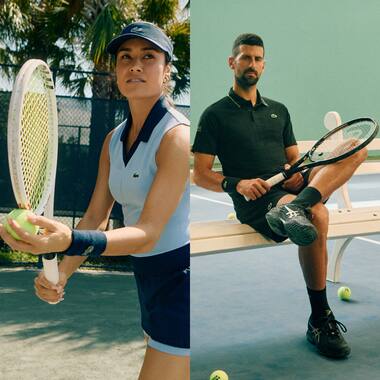 Novak in Lacoste at the US Open