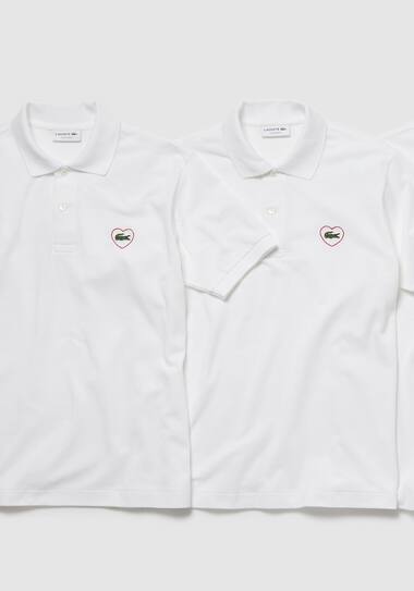 A Lacoste polo in solidarity with the Red Cross