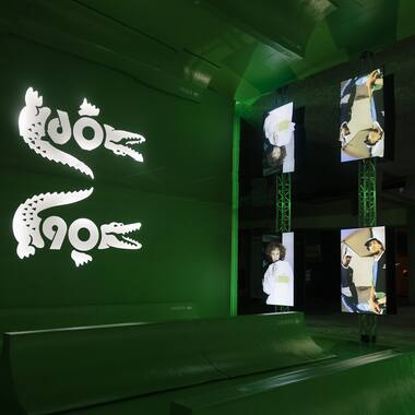 Lacoste stand at the Sonar 2023 festival