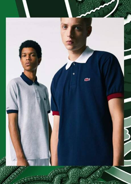 lacoste personalized polo