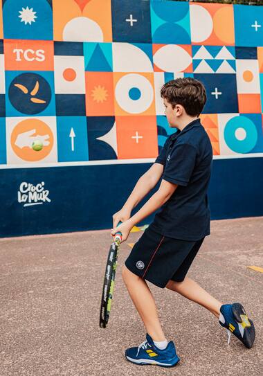 The tennis walls renovated by Lacoste