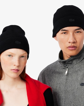 Ribbed Cuff Wool Beanie