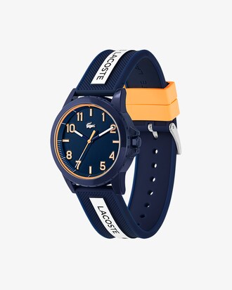 Rider 3 Hands Watch - Blue With Silicone Strap