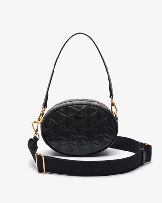 Maheki Oval Embossed Leather Purse