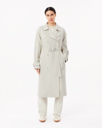 Oversized Denim Trench Coat
