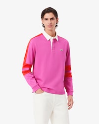 Classic Fit Colour-Block Rugby Polo Shirt