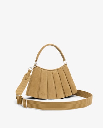 Small Lenglen Suede Leather Purse