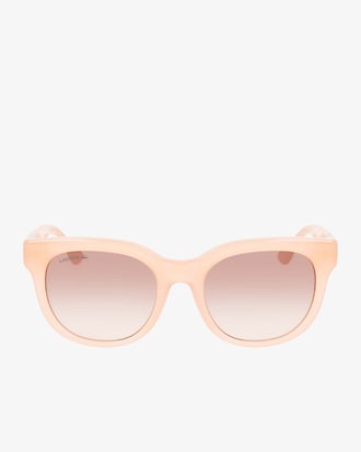 Croco Skin Oval Acetate Glasses