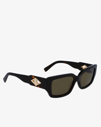 Rectangle Acetate Monogram Sunglasses