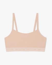 Stretch Cotton Logo Band Bralette