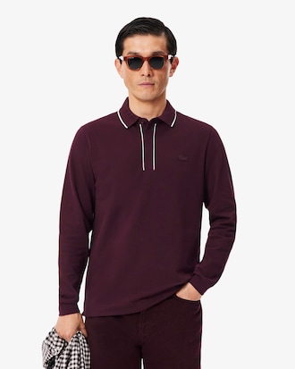 Regular Fit Long Sleeved Paris Polo Shirt