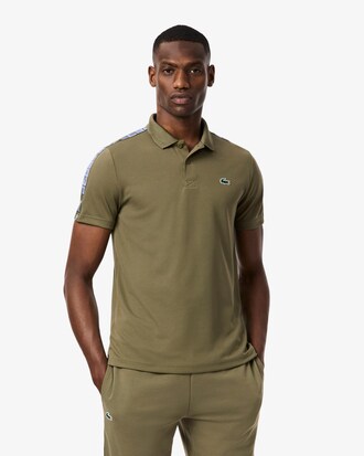 Ultra Dry Branded Stripe Tennis Polo Shirt