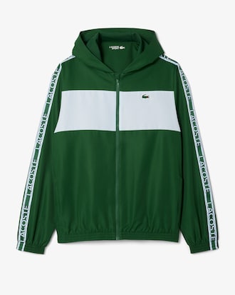 Colour-Block Logo Stripe Tennis Jacket
