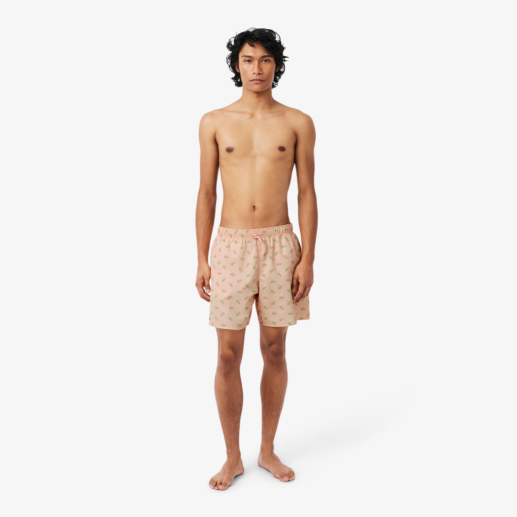 【海外Lサイズ】RLPC ＮＺ・キウィズ '24 ホームショーツ Mid Length Crocodile Print Swim Trunks - Men's Swimwear - New In