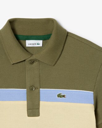 Colour-Block Piqu&eacute; Polo Shirt