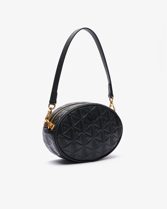 Maheki Oval Embossed Leather Purse