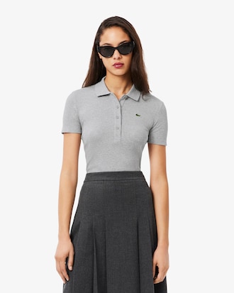 Slim Fit L.12.D Ribbed Cotton Polo Shirt