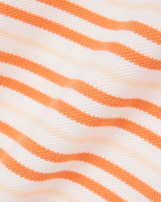 Classic Fit Striped Petit Piqu&eacute; Polo Shirt