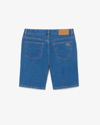 5-Pocket Stretch Denim Bermuda Shorts