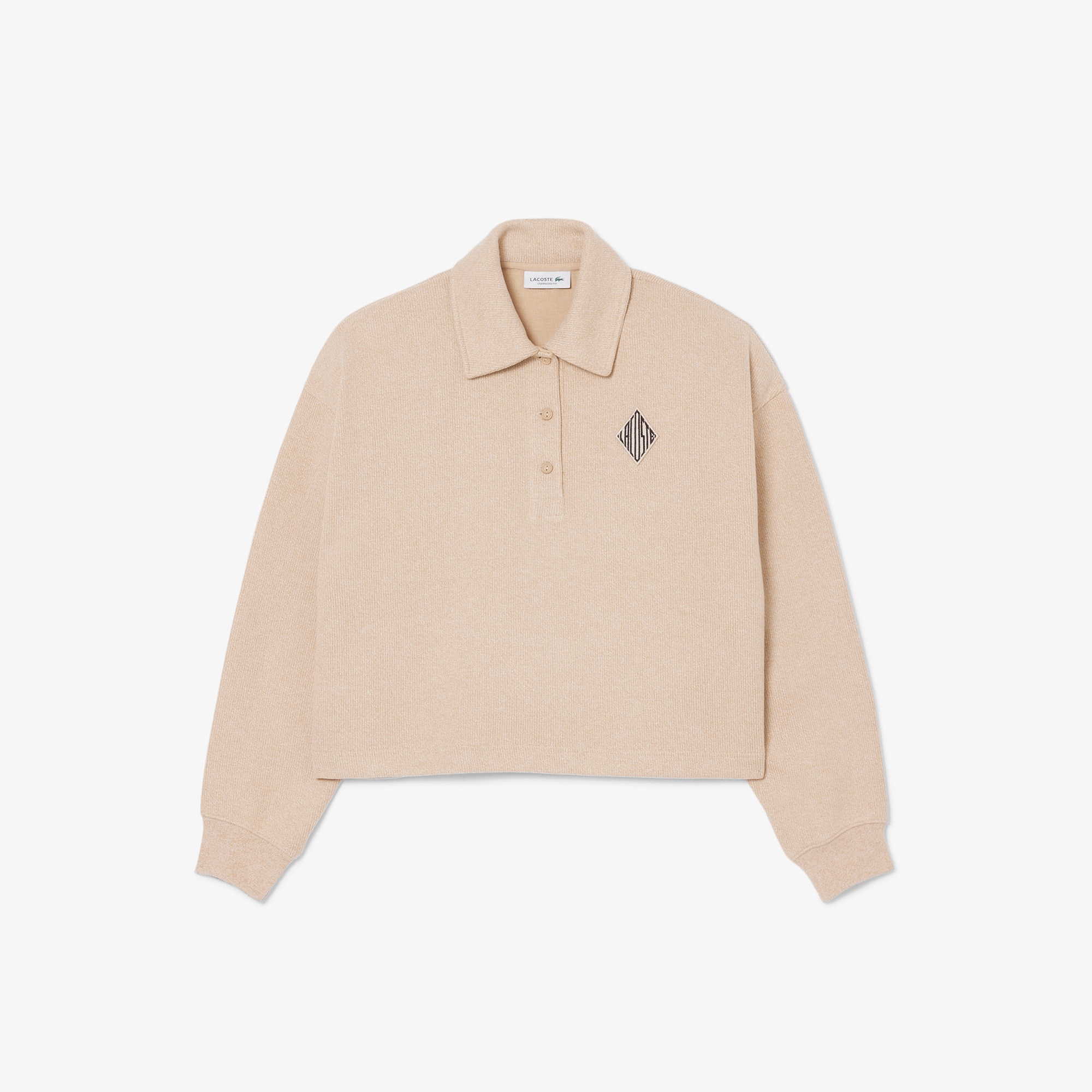 Oversized Ribbed Polo Sweatshirt - undefined - New In 2026 | Lacoste