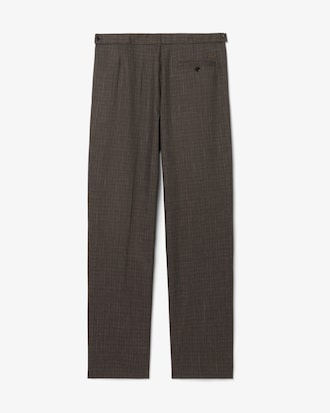 Runway Straight Fit Tailored Wool Pants
