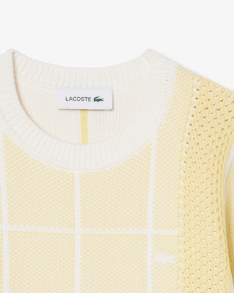 Tennis Court Graphic Jacquard Sweater