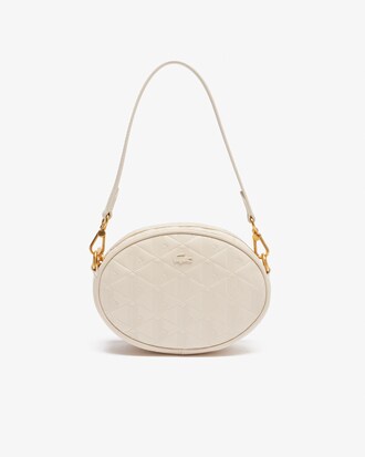 Maheki Oval Embossed Leather Purse