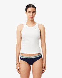 Contrast Waist Stretch Cotton Briefs