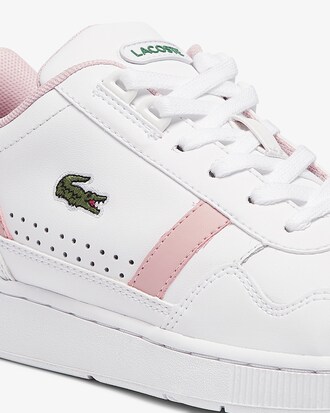 Women's T-Clip Leather and Synthetic Perforated Trainers