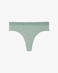 Scallop Waist Microfiber String Briefs