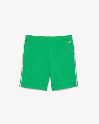 Logo Trim Cotton Fleece Shorts