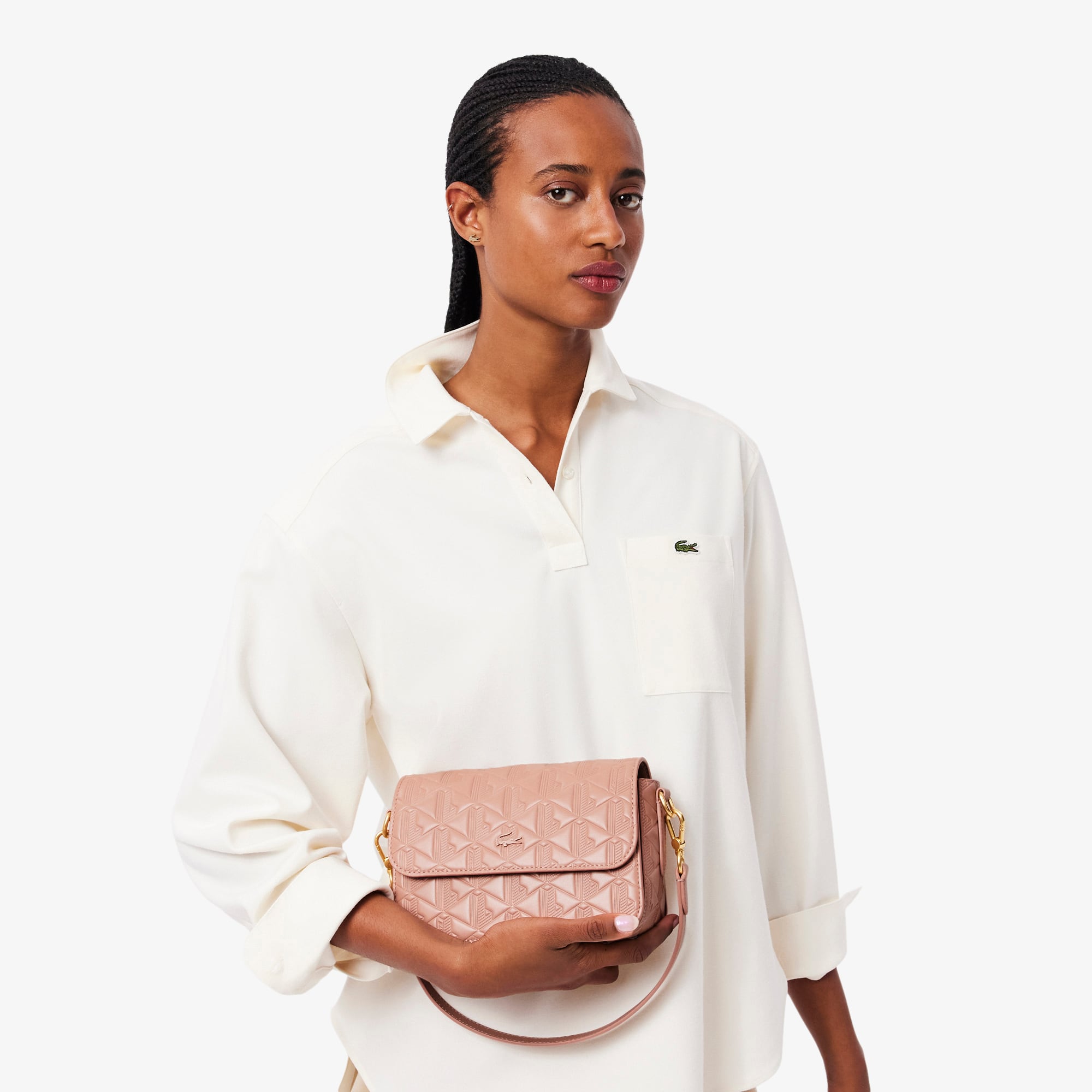Maheki Embossed Leather Shoulder Bag - Cross Body Bags - New In