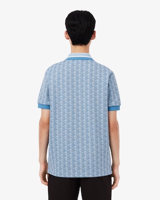 Classic Fit Monogram Jacquard Polo Shirt