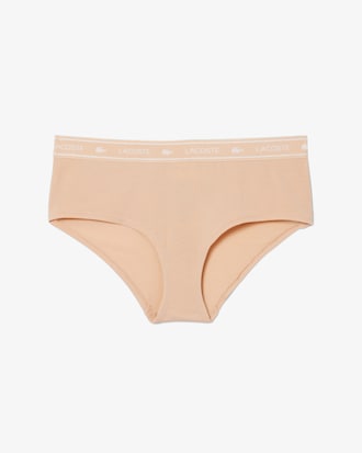Stretch Cotton Logo Waist Shorts