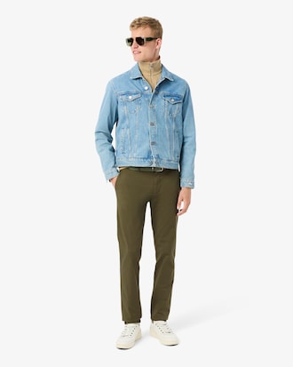 Slim Fit Stretch Cotton Chino Pants