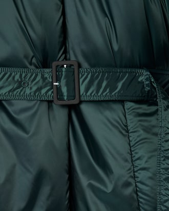 Runway Long Iridescent Puffed Jacket