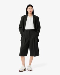 Oversized Long Wide Fit Pleat Bermuda Shorts