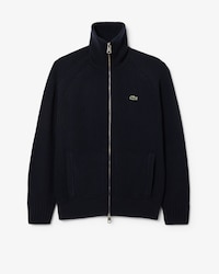 Wool High Neck Zipped Sweater