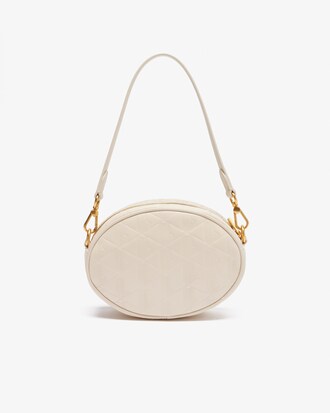 Maheki Oval Embossed Leather Purse