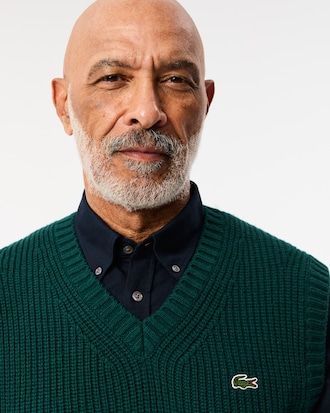 Carded Wool V Neck Sweater Vest