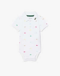 Infants&rsquo; Crocodile Print Piqu&eacute; Bodysuit