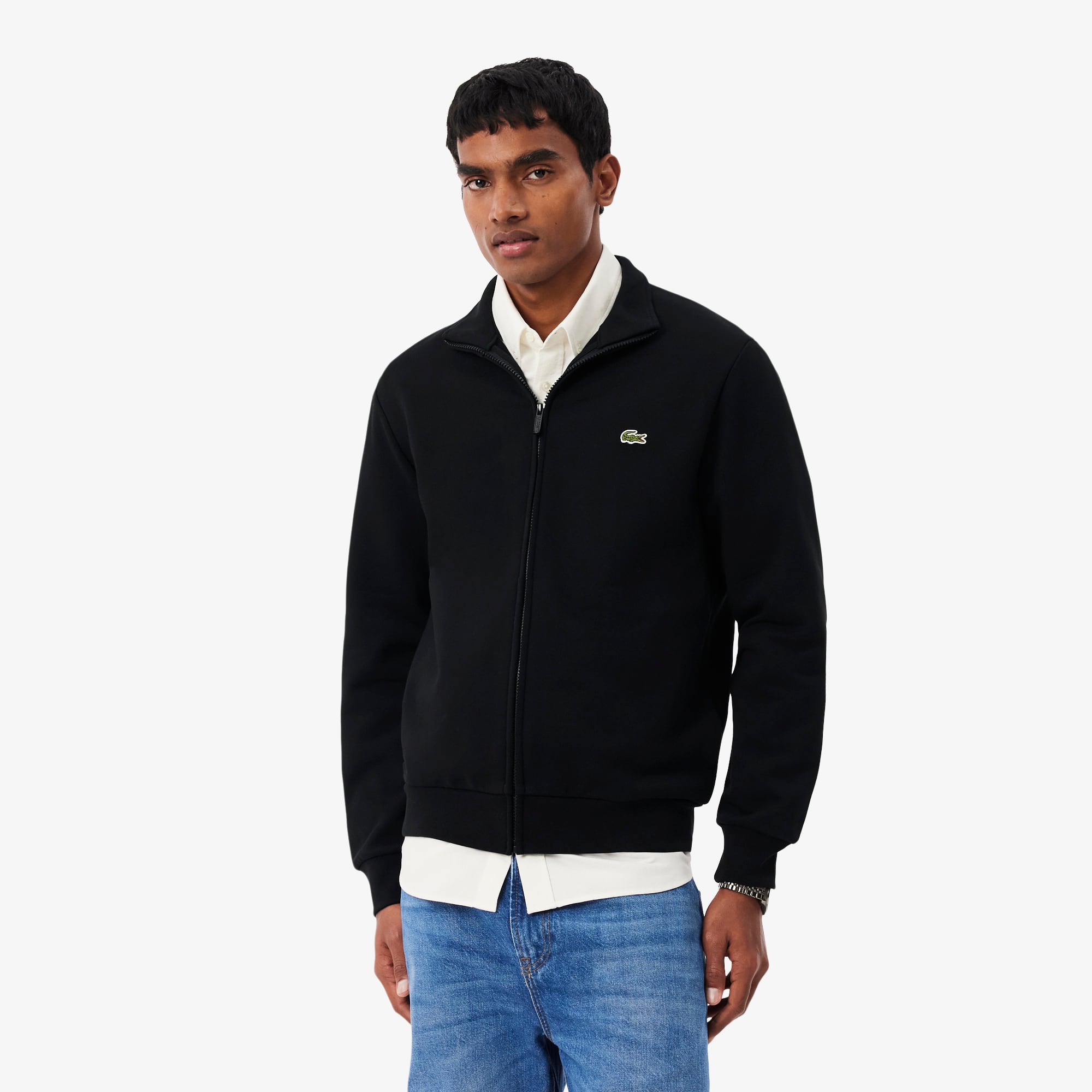 Zipped Cotton Fleece Sweatshirt - Men's Sweatshirts - New In 2026