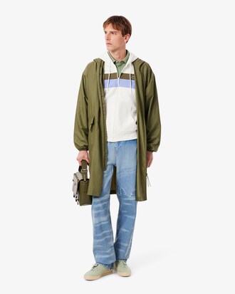 Zipped Colour-Block Hoodie