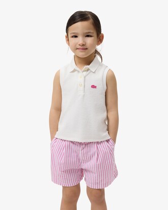 Sleeveless Terry Polo Shirt