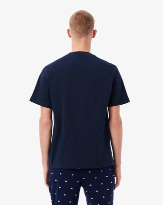 Crocodile Print Cotton Loungewear T-Shirt