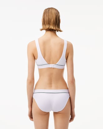 Ribbed Cotton Triangle Bralette