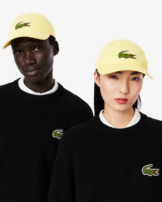 Crocodile Badge Cotton Twill Cap