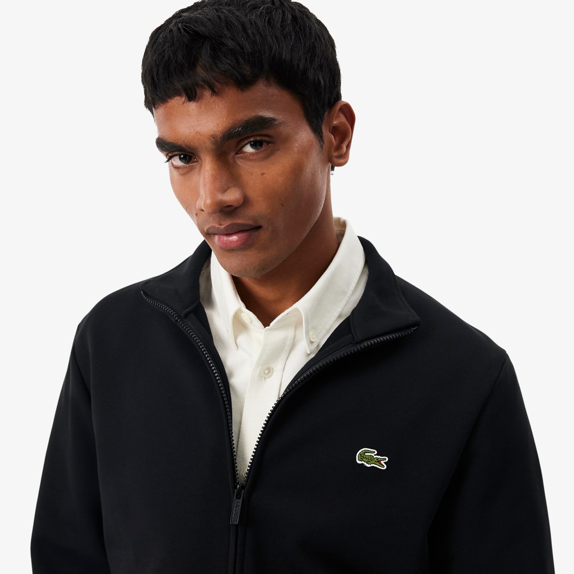 Zipped Cotton Fleece Sweatshirt - Men's Sweatshirts - New In 2026