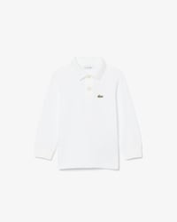 Long Sleeved Petit Piqu&eacute; Polo Shirt
