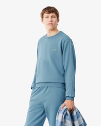 Stripe Band Fleece Sweatshirt